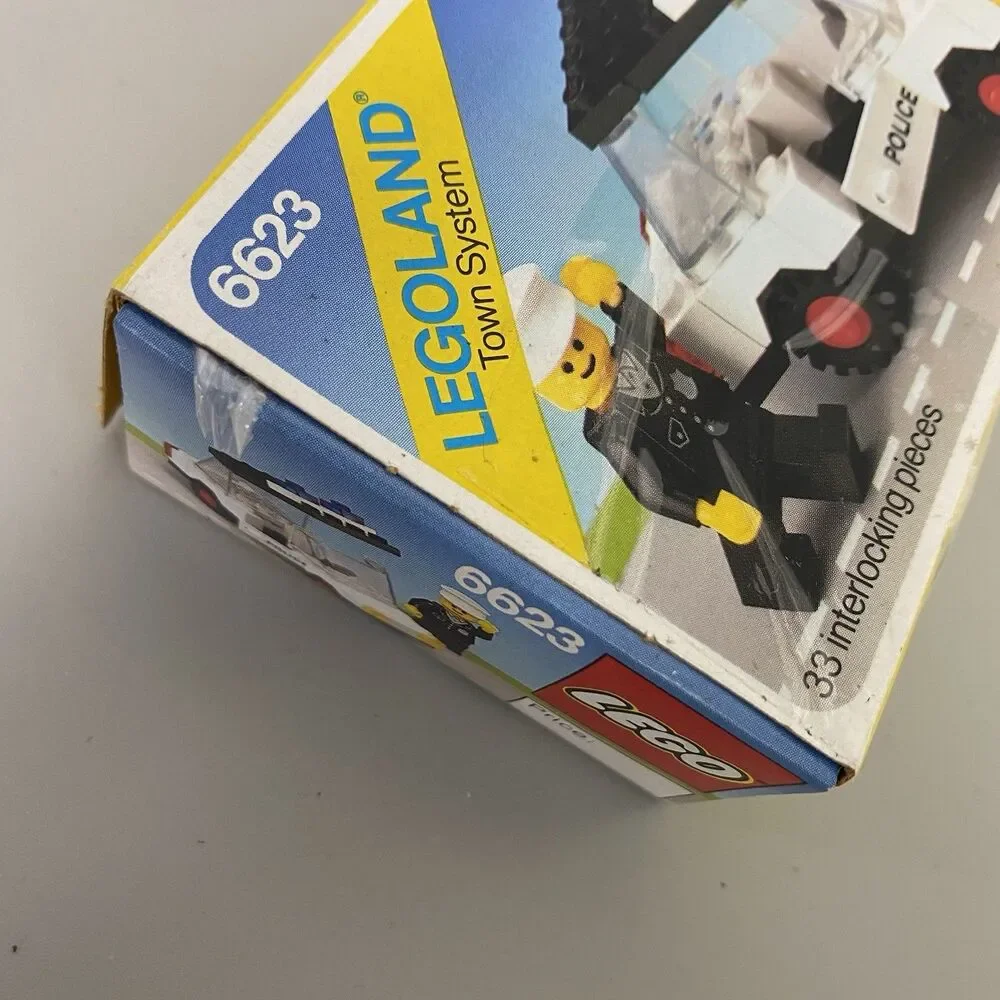 Vintage LEGO 6623 Police Car 1983 Classic LEGOLAND Town System series Sealed NOS